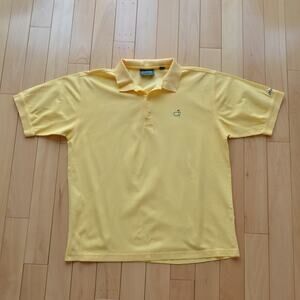 Masters Collection Golf Polo Shirt Yellow Size L